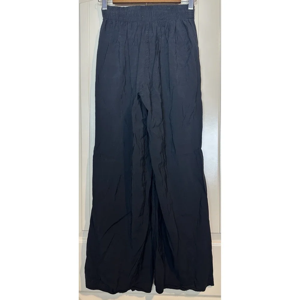 Leon Max Rayon Blend Wide Leg pull on pants‎ beach resort vacation cruise sz XS